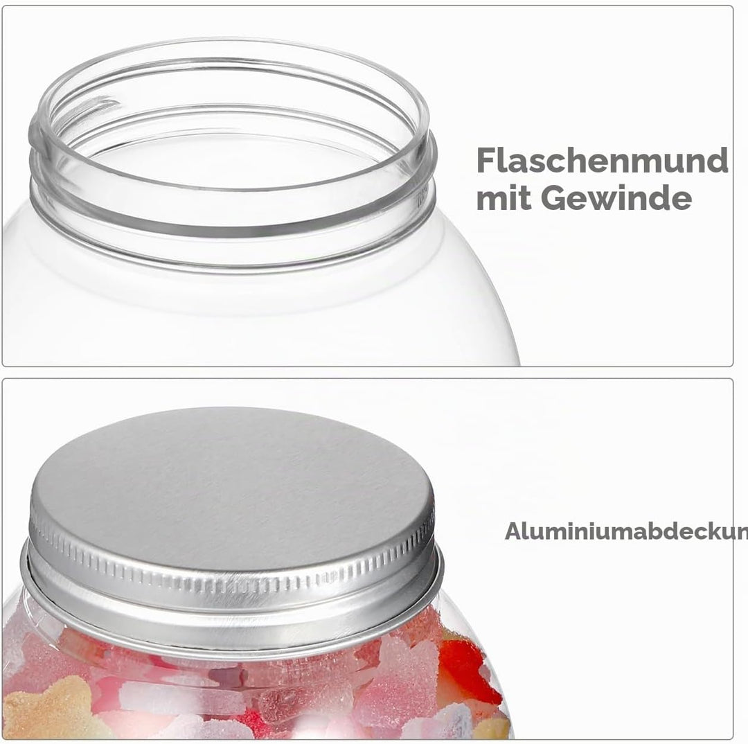 Gatuida 10Stücke Befüllbare Weihnachtskugeln Transparente Süssigkeitenflaschen Wiederverwendbare DIY