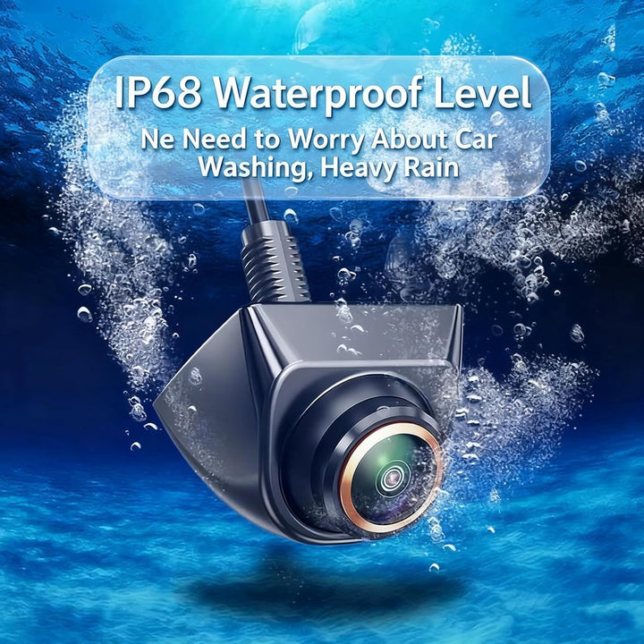 1080P 170° Weitwinkel Nachtsicht Rückfahrkamera,360° Drehbar, IP69 Wasserdicht,Kompatibel mit LCD/TF