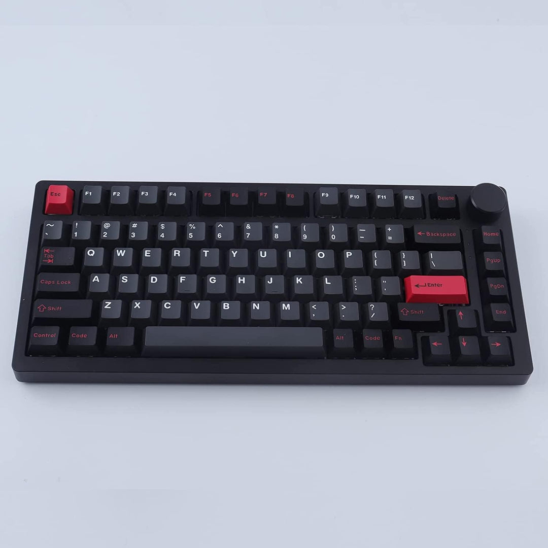 JakeTsai Keycaps, 172 Keys Cherry Profile Double Shot Keycaps Set with 2.75u, 3u, 6.25u and 7u Space