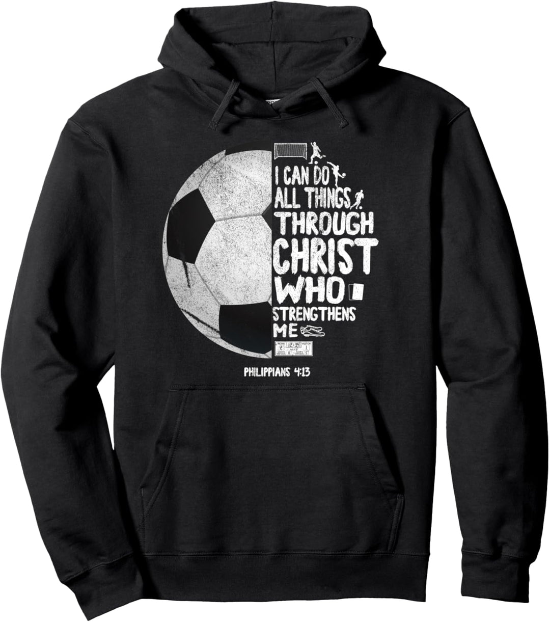 Ich Kann Alle Dinge Tun Durch Christus Philipper 4:13 Pullover Hoodie