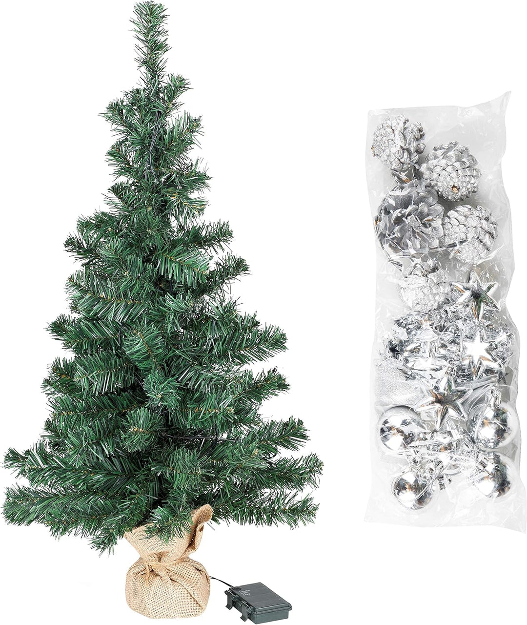Bambelaa! Weihnachtsbaum Künstlich Mit Beleuchtung Geschmückt Tannenbaum Dekoriert Christbaum Beleuc