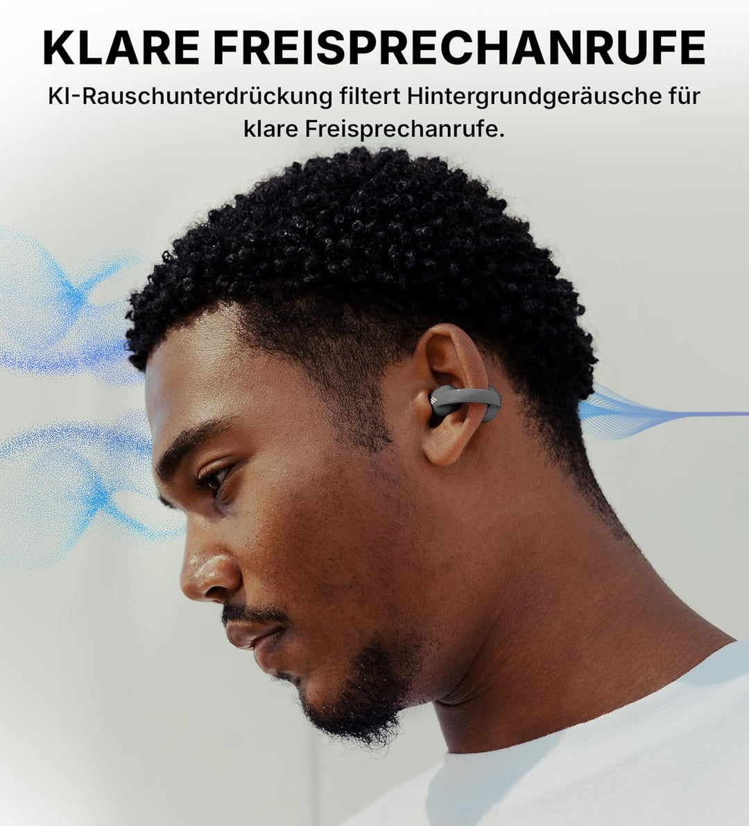 Edifier R1 Open-Ear True Wireless Earbuds, Bluetooth 5.4 Clip-On Kopfhörer, AI Clear Calls, Links/Re