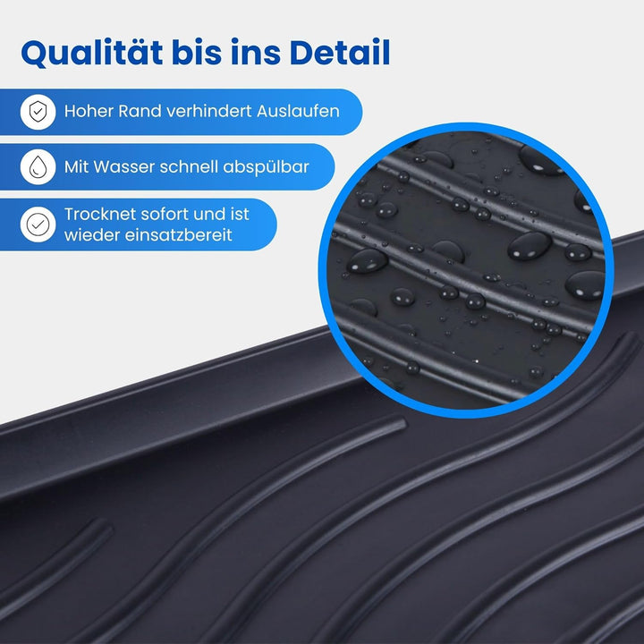 Bestlivings Schuhabtropfschale (2er Pack) Schuhwanne mit hohem Rand (50 x 38 x 2,5cm) - Aptropfunter