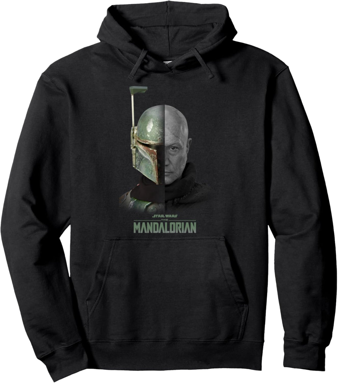 Star Wars: The Mandalorian Boba Fett Split Face Pullover Hoodie