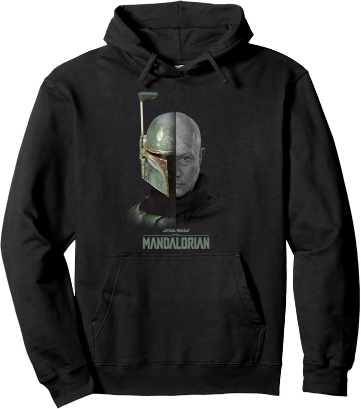 Star Wars: The Mandalorian Boba Fett Split Face Pullover Hoodie