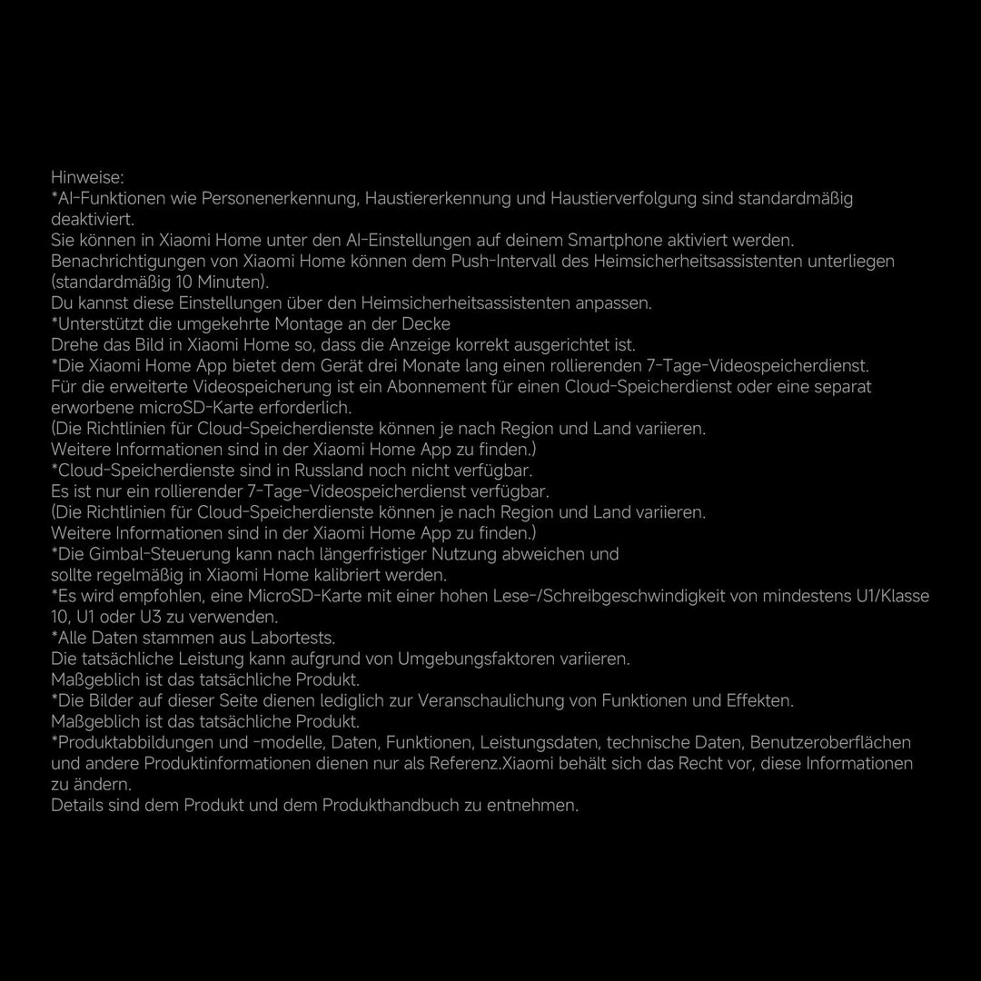 XIAOMI C500 3.5K 6MP Innenkamera mit Personen-/Haustiererkennung, Auto-Tracking, physischer Objektiv