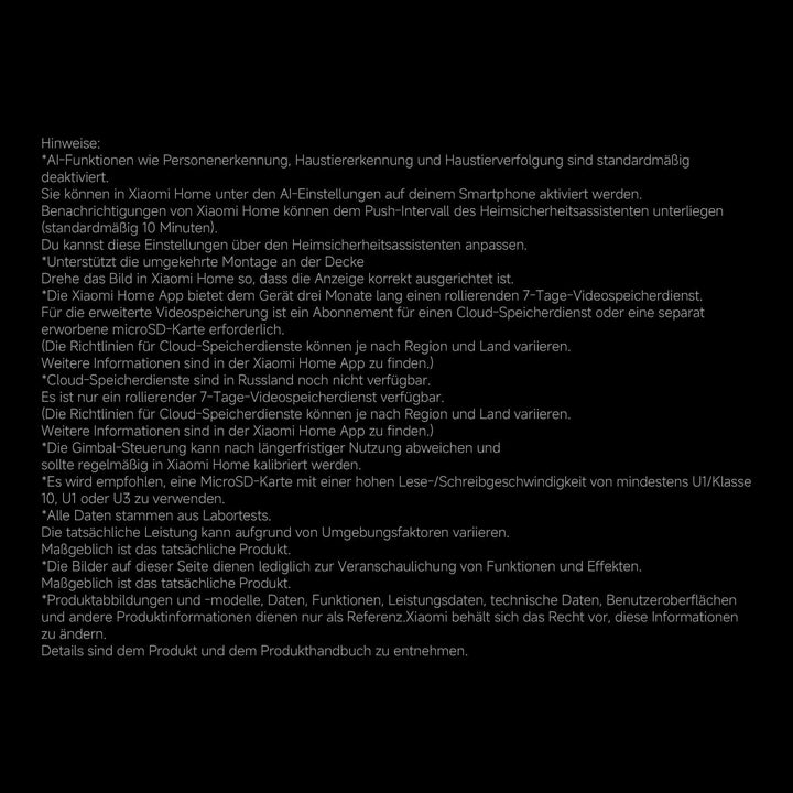 XIAOMI C500 3.5K 6MP Innenkamera mit Personen-/Haustiererkennung, Auto-Tracking, physischer Objektiv