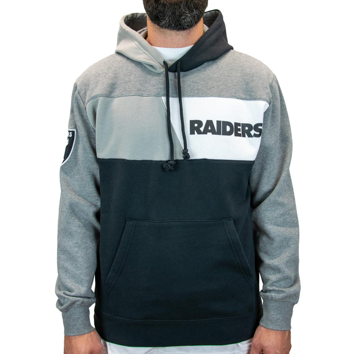 Mitchell & Ness NFL Color Blocked Fleece Hoodie S Oakland Raiders, S Oakland Raiders