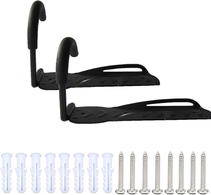 RASENFREUND® 2 Stück Fahrradhalter Wandhalterung schwarz Fahrradhalterung für 2 Fahrräder Wandhalter