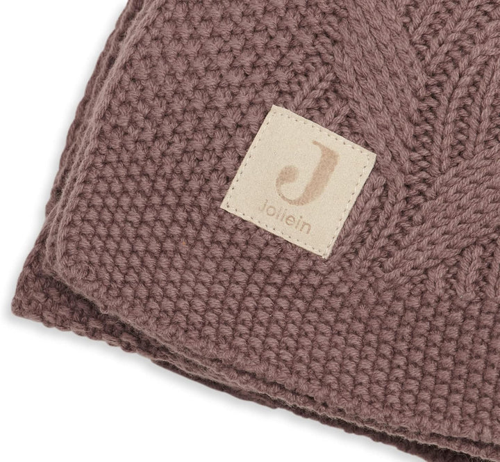 Jollein 516-511-66036 Baby Blanket 75 x 100 cm Spring Knit Chestnut