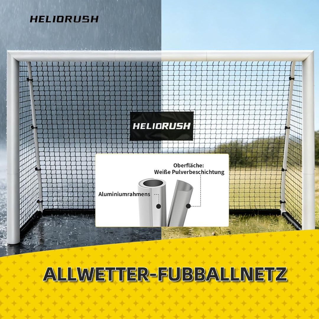 Fussballtore für Garten Kinder-180/240/300cm aus Rostfreies Aluminium Fussballtor Kinder Outdoor mit
