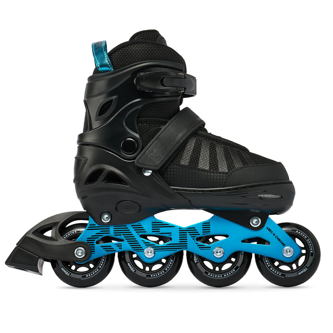 RAVEN Inline Skates Inliner für Kinder und Erwachsene OPTIONAL 2in1 mit Schlittschuhen verstellbar O