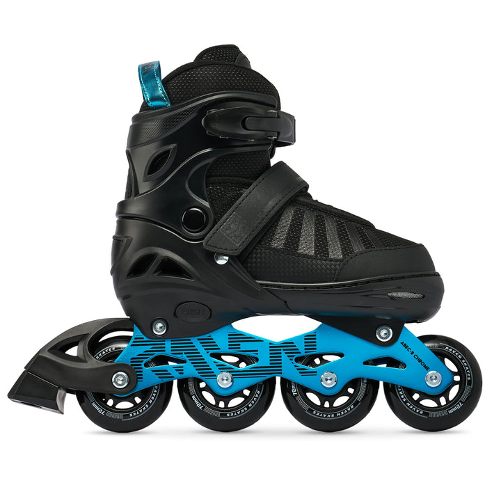 RAVEN Inline Skates Inliner für Kinder und Erwachsene OPTIONAL 2in1 mit Schlittschuhen verstellbar O