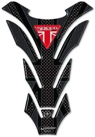 LABELBIKE 3D Aufkleber Motorrad Tankpad kompatibel mit Triumph | Speed Triple 1050 Union Jack, Harzs