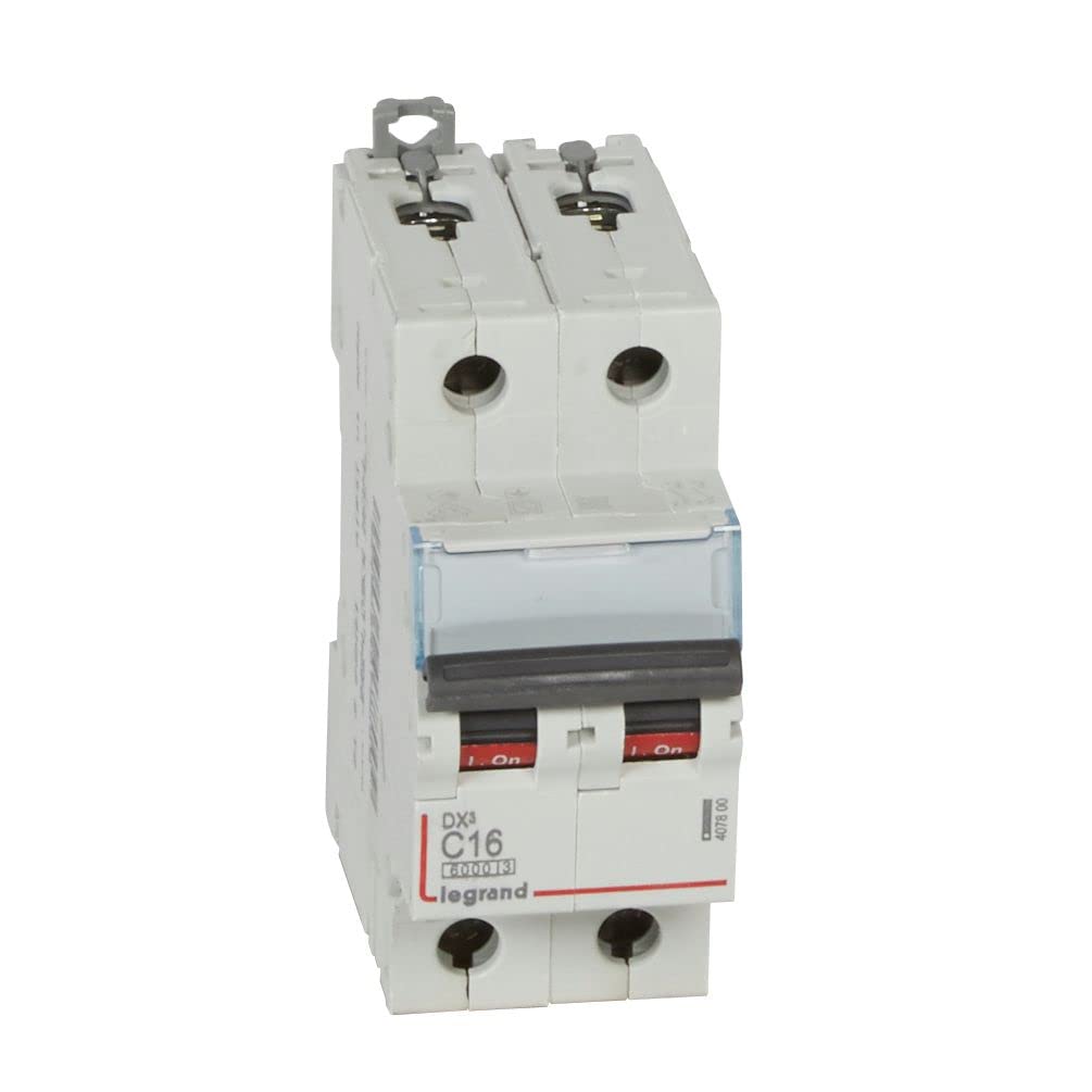 Legrand 407800E, Automatischer Magnetschalter, 2P, 16A, gebogen, 10kA, 2 Modul, DX3