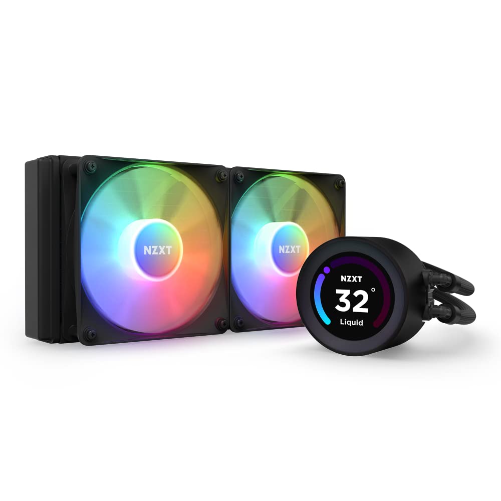 NZXT Kraken Elite 240 RGB - RL-KR24E-B1-240mm AIO CPU Wasserkühlung - 2,36" LCD Display 640x640-2x12