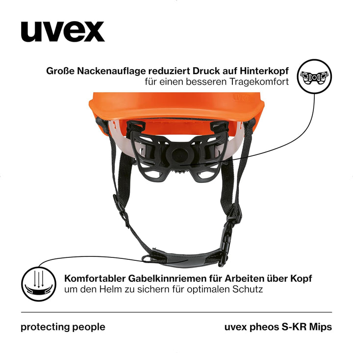 uvex pheos S-KR MIPS Schutzhelm - Industrieschutzhelm - MIPS-Technologie, stufenlose Weitenregulieru