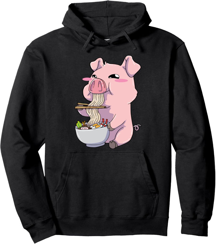 Schwein Ramen Kawaii Pullover Hoodie