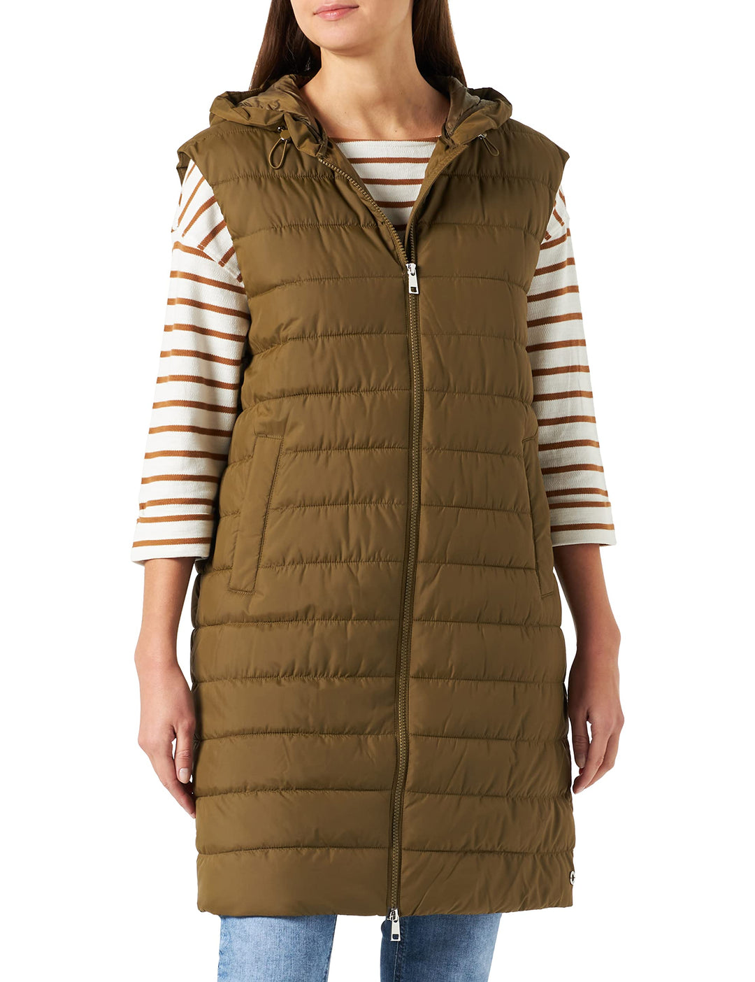s.Oliver Damen Outdoor Weste 34 Grün, 34 Grün