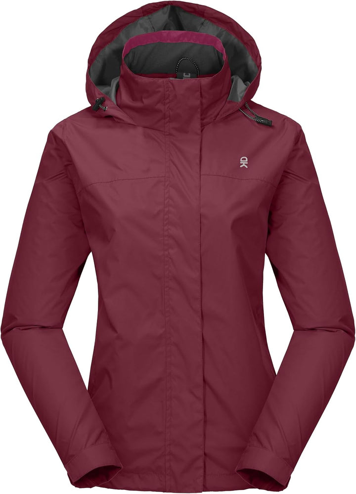 Little Donkey Andy Damen wasserdichte Regenjacke Leichte atmungsaktivem Regenjacke für Outdoor-Windb
