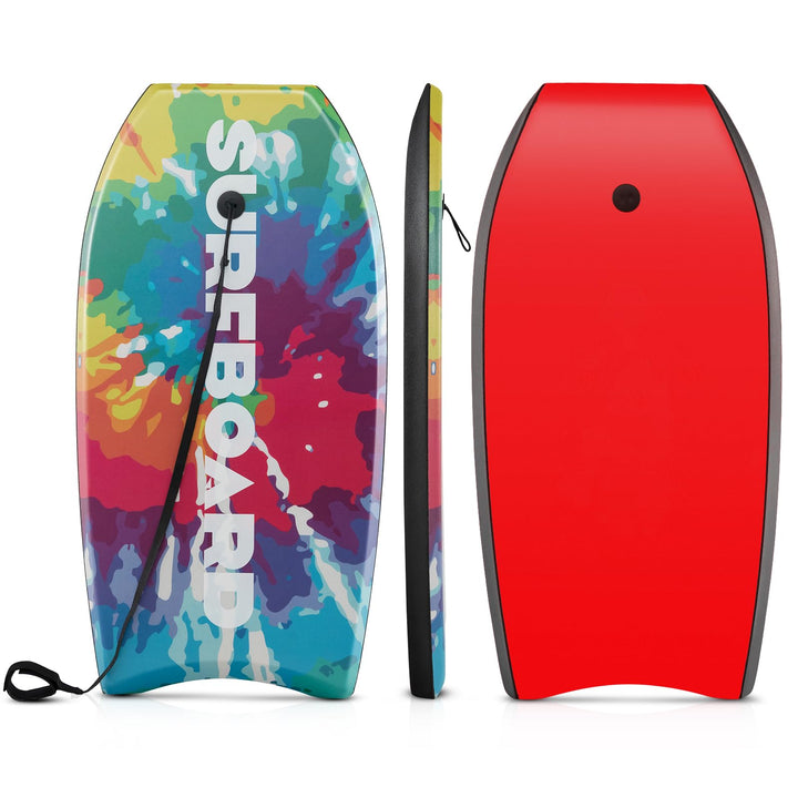 COSTWAY Bodyboard für Kinder, Surfbrett mit EPS-Kern, XPE-Deck, HDPE-Unterseite &amp; Handgelenkschlaufe