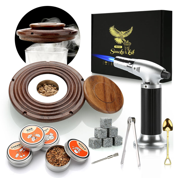 Cocktail Smoker Kit, Whisky Steine, Flambierbrenner, Vatertagsgeschenk, Old Fashioned Whiskey Smoker