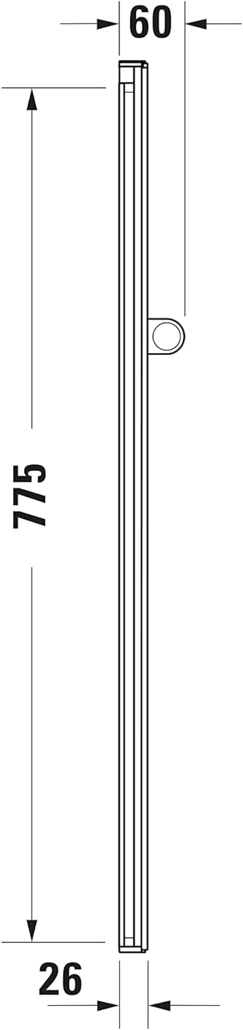 Duravit Universal Duschstange, Brausestange mit höhenverstellbarer Handbrausehalterung, variable Dus