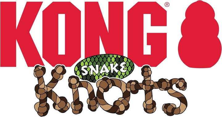 Kong Knots Snake Interaktives Hundespielzeug für alle Rassen, 61 cm, Verschiedene Grössen