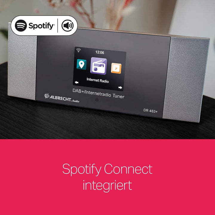 Albrecht DR463+, 27463, Internetradio/DAB+ Adapter zum Nachrüsten von Radios und Stereo-Anlagen, emp