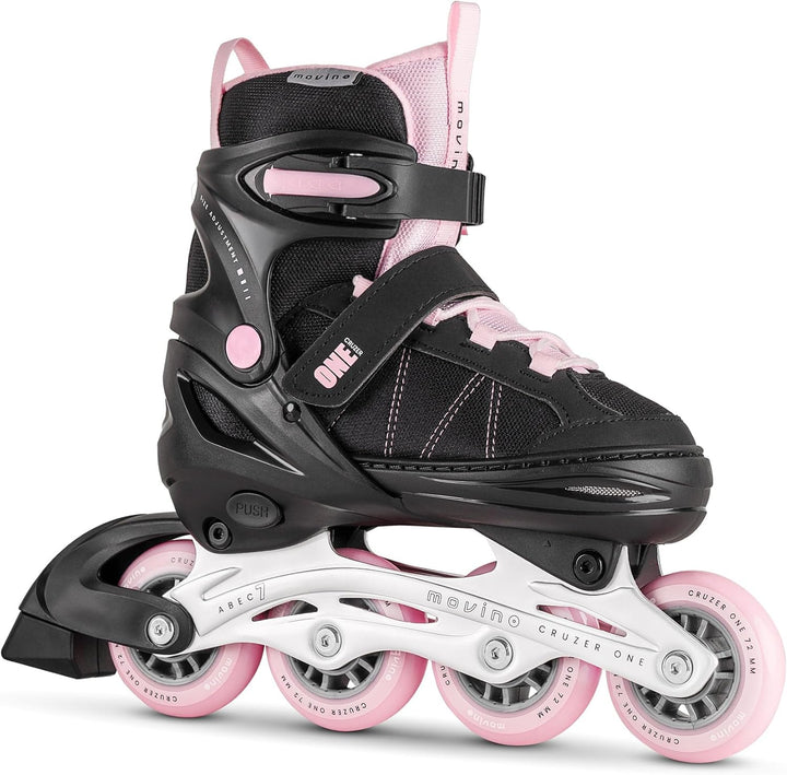 Movino Inline Skates | Cruzer One | Verstellbare Rollschuhe | Inliner für Damen Mädchen Jungen | Inl