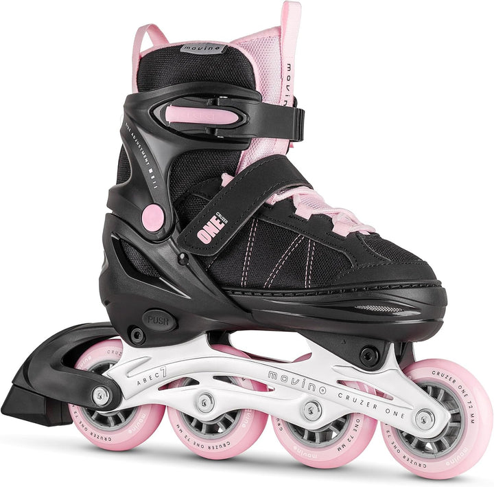 Movino Inline Skates | Cruzer One | Verstellbare Rollschuhe | Inliner für Damen Mädchen Jungen | Inl