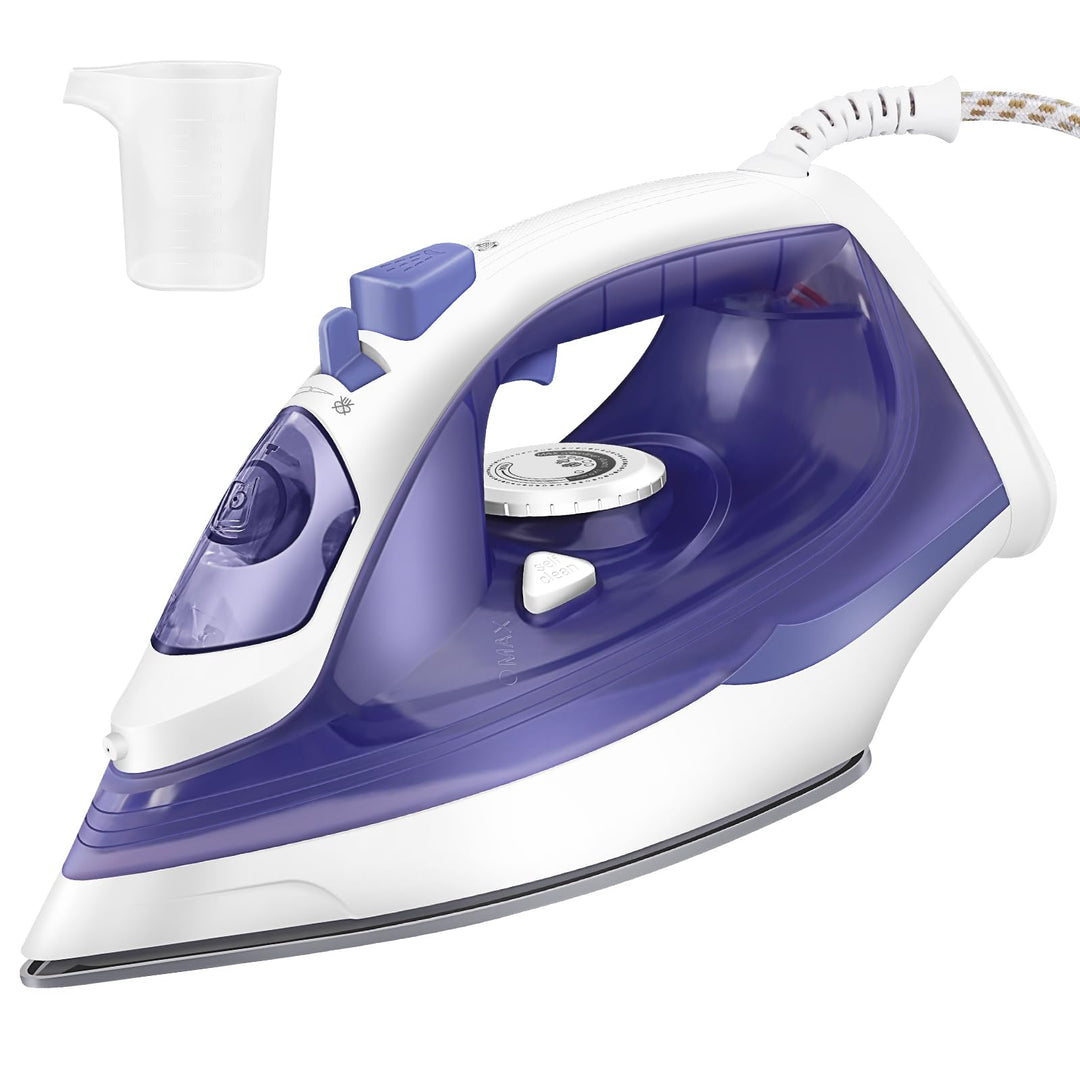 2400W Dampfbügeleisen, 350ML Wassertank, 2m Kabel, 110g Dampfstoss, 40g Dauerhaftdampf, variable Tem