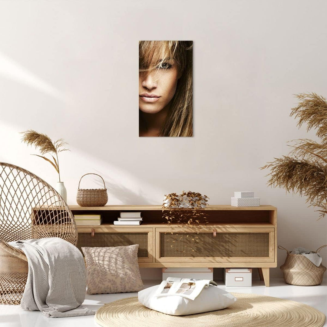 Bilder auf Leinwand Weiblich mode modell nackt Leinwandbild mit Rahmen 45x80cm Wandbilder Dekoration