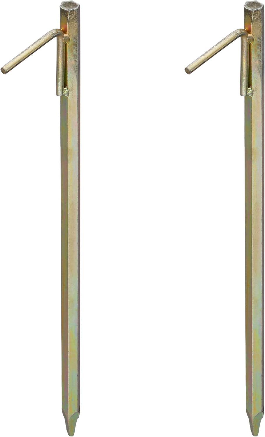 4 x XXL Bodenanker, Erdanker für Harte Böden, 51cm, Zeltzubehör, zum Einschlagen, Stahl galvanisiert