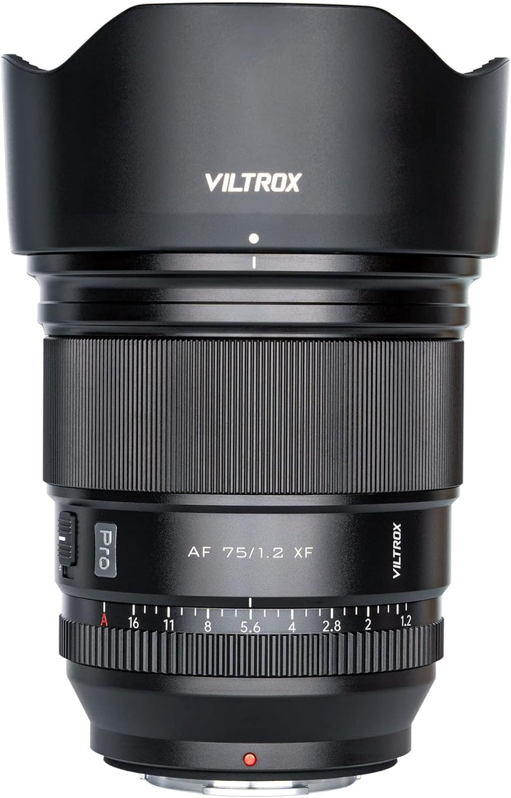 VILTROX 75mm PRO F1.2/f1.2 X Mount Ultra Wide Angle Lens,Autofocus APS-C Lens for Fujifilm X-Mount C