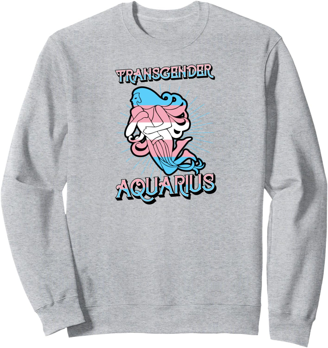 Transgender Wassermann Sternzeichen Trans Horoskop LGBTQ Sweatshirt