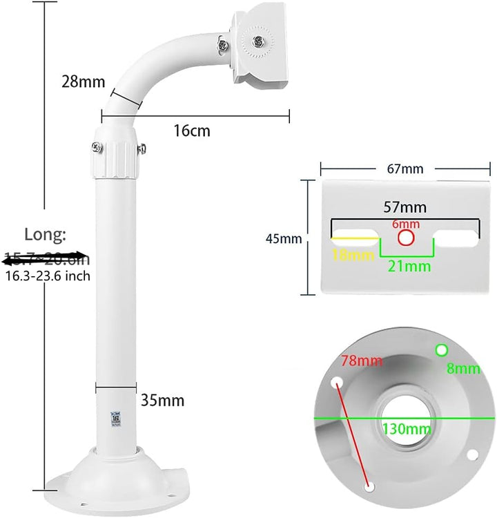 compcctv Überwachungskamera-Halterung, Teleskop-Halterung, verstellbare Universal-Kamera-Wandhalteru
