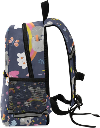 Mnsruu Niedlicher Koala-Wald Tier Kinder Rucksack Kindergarten Schultasche Kind Leichte Büchertasche