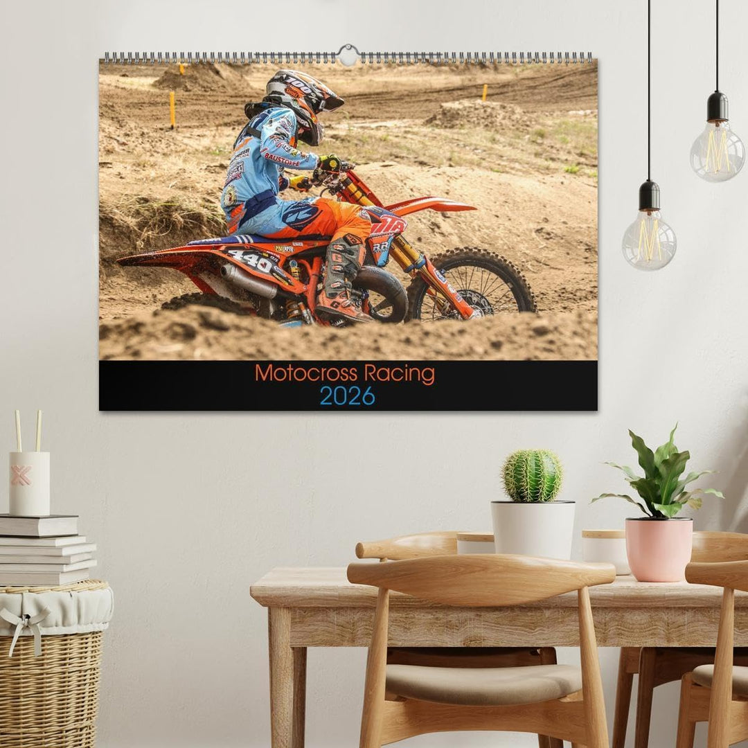 Motocross Racing 2026 (Wandkalender 2026 DIN A2 quer), CALVENDO Monatskalender: Actionreiche Fotos a