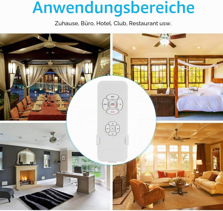220V Universal Deckenventilator Fernbedienung Kit, Wireless Deckenventilator Lampe Fernbedienung Kit
