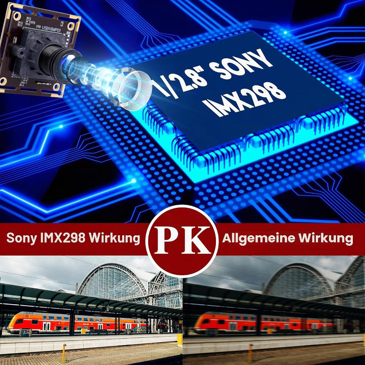 ELP 16MP USB-kameramodul Ultra HD 3496P USB-Kamera mit IMX298 Bildsensor Webcam, Plug and Play Embed
