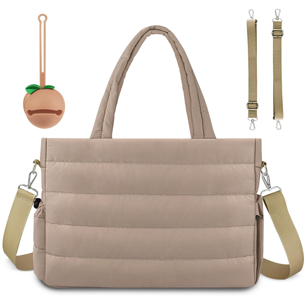 Diaper Bag With Pacifier Case-1 Wickeltasche Cosody Mommy Bag Kaki, Kaki