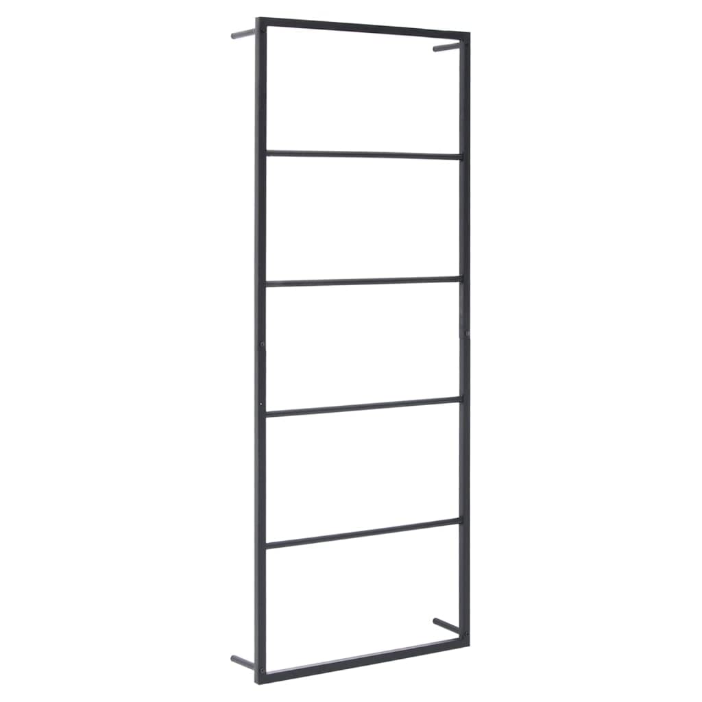vidaXL Handtuchständer Schwarz 45x10x115 cm Stahl