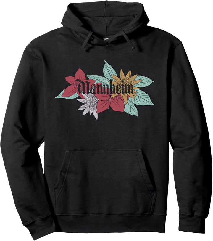 Mannheim Blumentrauss Stadt Baden-Württemberg Heimat Souvenir Pullover Hoodie