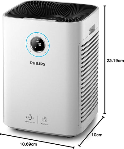 Philips Luftreiniger Connected AC5659/10 (für Allergiker, bis zu 130m², CADR 500m³/h, AeraSense Sens