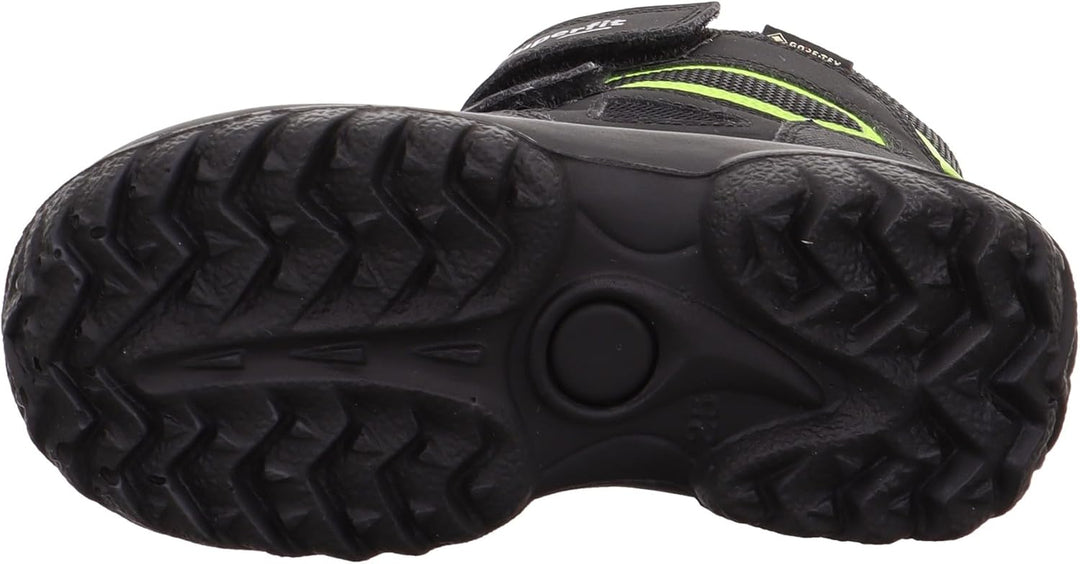 Superfit Jungen Snowcat Warm Gefütterte Gore-tex Schneestiefel 27 EU Weit Schwarz Gelb 0010, 27 EU W