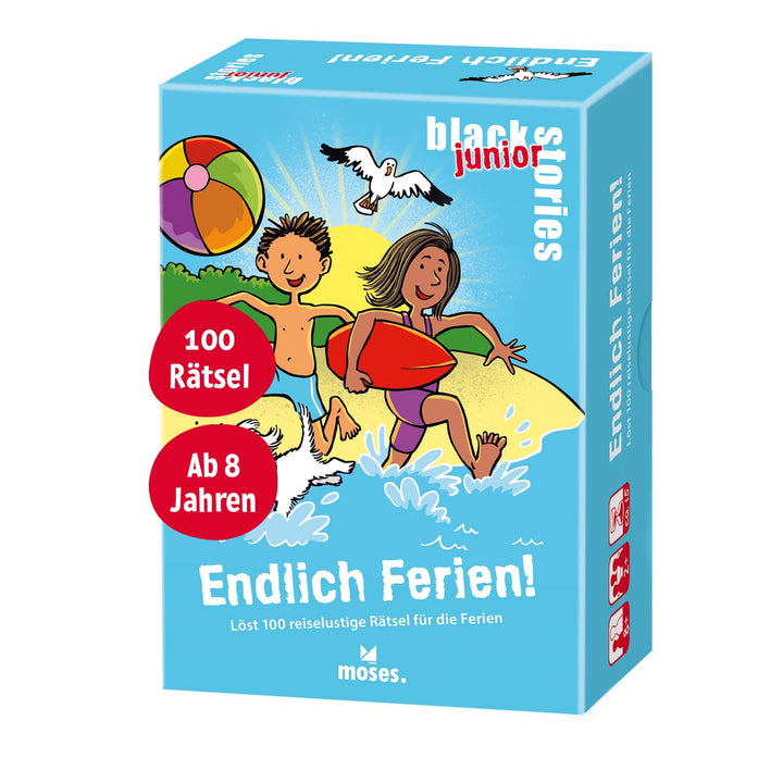 Moses. Black Stories junior – Endlich Ferien! XXL-Rätselspass mit 100 Reise-Rätseln für Kinder ab 8