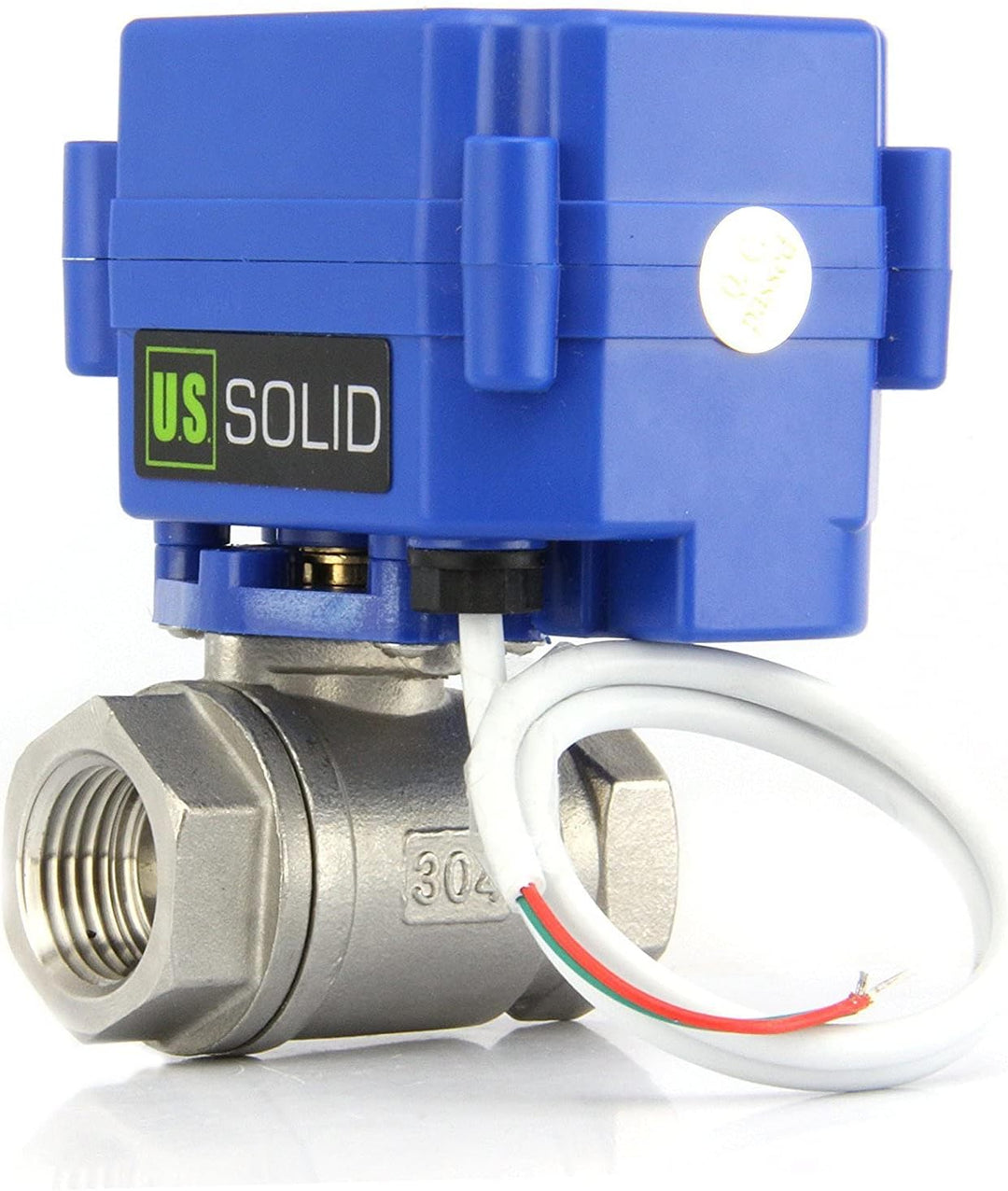 U.S. Solid 1/2" motorisierter Kugelhahn, Edelstahl, elektrischer Kugelhahn, stromlos offen, DN15 mit