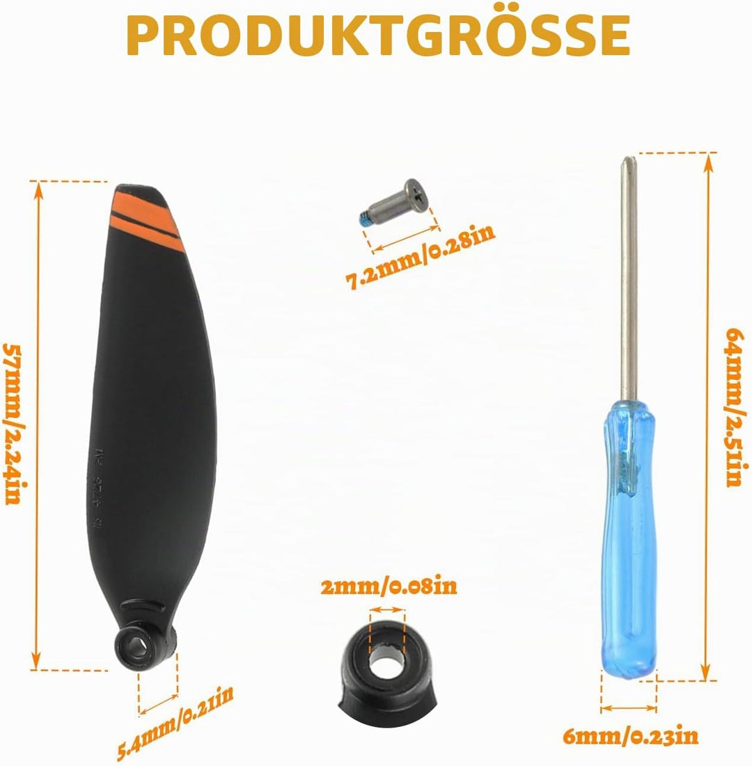 24Pcs Propeller für DJI Mini 4K, Mini 2 SE/ 2/ SE, Drohnen Ersatzpropeller Luftschrauben Set mit Sch
