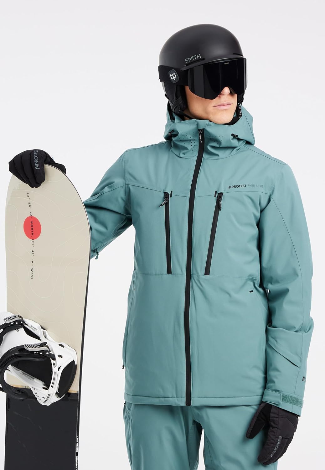 Protest Herren Ski- Und Snowboardjacke PRTTIMO 23 Atlantic Green XS, Atlantic Green XS